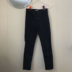 Levis black denim jeans